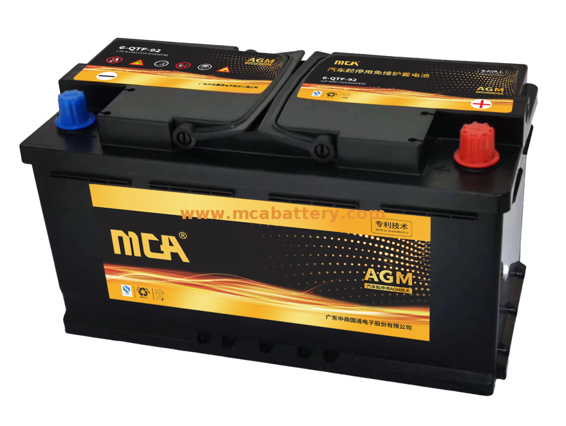 Batteria Solare 12V Agm Start-Stop per Veicolo
